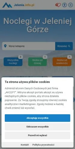 Anteprima del sito Jelenia Góra, media di Polonia per articoli sponsorizzati