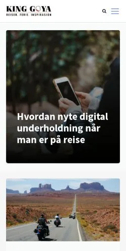 Anteprima del sito King Goya, media di Norvegia per articoli sponsorizzati