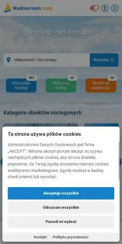 Podgląd witryny Urlop Nad Morzem, medium z kraju Polska do artykułów sponsorowanych