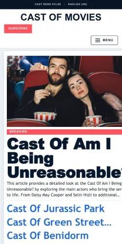 Anteprima del sito Cast Of Movies, media di Regno Unito per articoli sponsorizzati