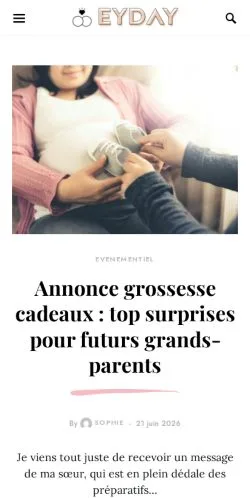 Vorschau der Website Eyday, Medium aus Frankreich für gesponserte Artikel
