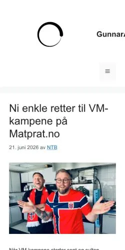 Förhandsvisning av webbplatsen Gunnar Andreassen, medium i Norge för sponsrade artiklar