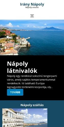 Podgląd witryny Irány Nápoly, medium z kraju Węgry do artykułów sponsorowanych