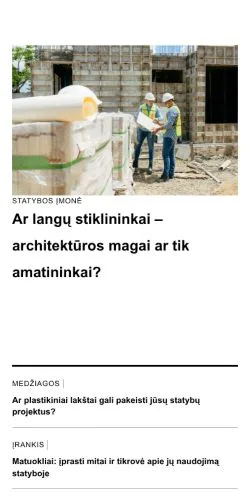 Anteprima del sito pastatyti.lt, media di Lituania per articoli sponsorizzati