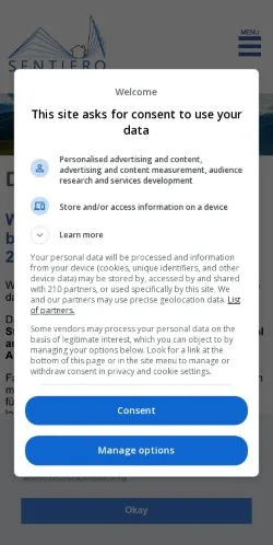 スポンサード記事向けのスイスメディア、Sentiero Berghüttenのサイトプレビュー