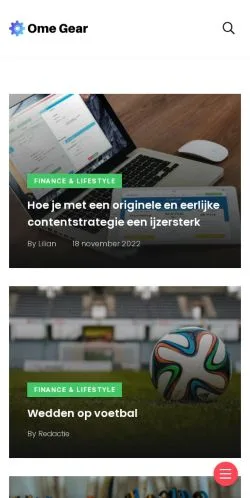Anteprima del sito Databasefout, media di Belgio per articoli sponsorizzati