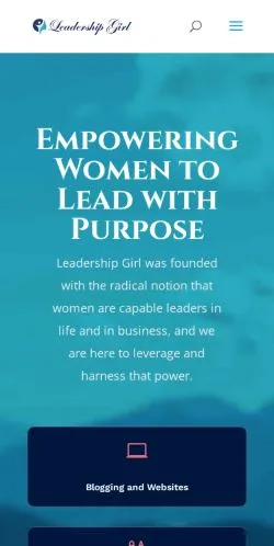 Anteprima del sito Leadership Girl, media di Stati Uniti per articoli sponsorizzati