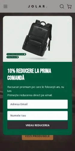 Aperçu du site Jolar, média de Roumanie pour articles sponsorisés