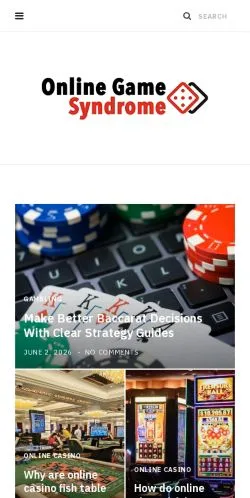 Podgląd witryny Online Game Syndrome, medium z kraju Stany Zjednoczone do artykułów sponsorowanych