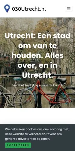 Anteprima del sito Utrecht 030, media di Paesi Bassi per articoli sponsorizzati