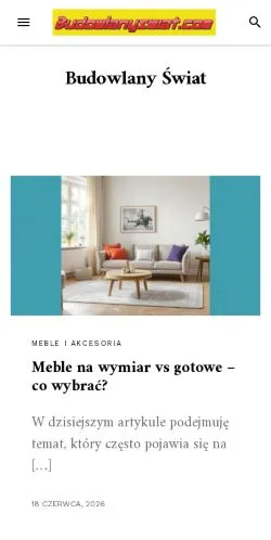 Anteprima del sito Budowlany Świat, media di Polonia per articoli sponsorizzati