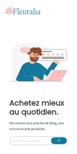 Anteprima del sito Fleuralia, media di Francia per articoli sponsorizzati