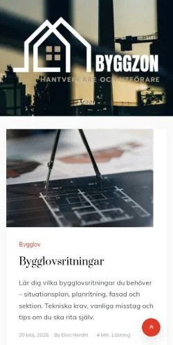 Anteprima del sito Bygg Och Bostad, media di Svezia per articoli sponsorizzati