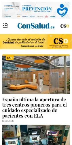 Anteprima del sito ConSalud, media di Spagna per articoli sponsorizzati