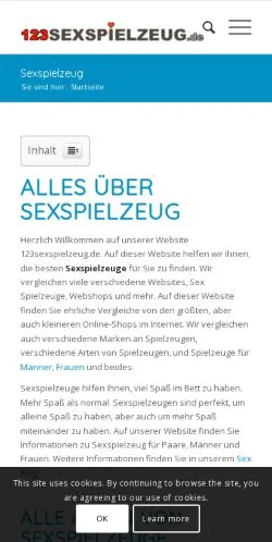 Anteprima del sito 123Sexspielzeug, media di Germania per articoli sponsorizzati