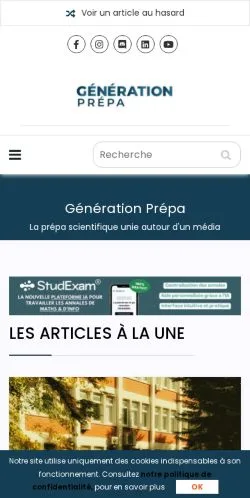 Forhåndsvisning af Génération Prépa, medie fra Frankrig til sponsorerede artikler