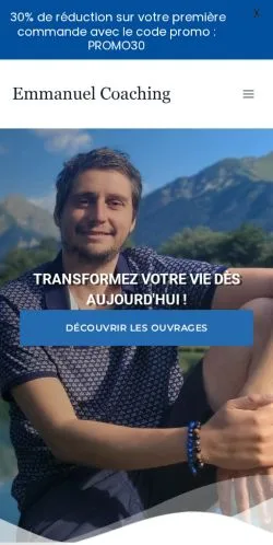 Anteprima del sito Emmanuel Coaching, media di Francia per articoli sponsorizzati