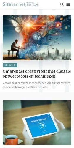 스폰서 기사용 벨기에 매체 Site van het Jaar 사이트 미리보기
