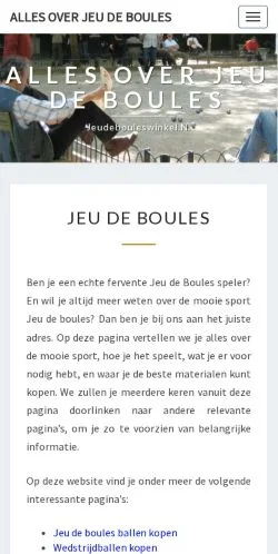 Anteprima del sito JeudeBoulesWinkel.nl, media di Paesi Bassi per articoli sponsorizzati