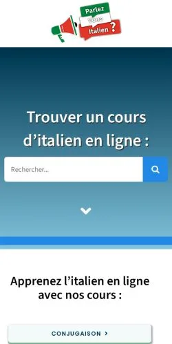Anteprima del sito Parlez-vous Italien, media di Francia per articoli sponsorizzati