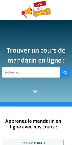 Anteprima del sito Parlez Vous Mandarin, media di Francia per articoli sponsorizzati