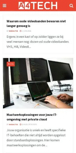Vorschau der Website All For Tech, Medium aus Niederlande für gesponserte Artikel