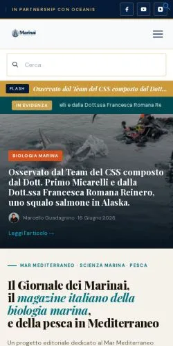 Podgląd witryny Il Giornale Dei Marinai, medium z kraju Włochy do artykułów sponsorowanych