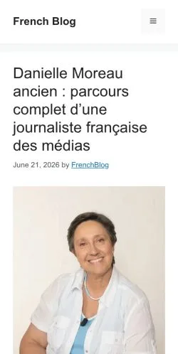 Anteprima del sito French Blog -, media di Francia per articoli sponsorizzati