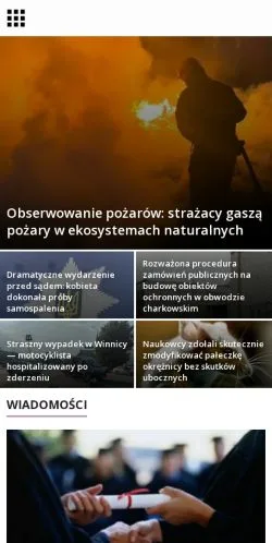 Podgląd witryny Ukraine Monitor, medium z kraju Polska do artykułów sponsorowanych