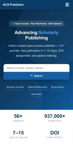 Podgląd witryny ACS Publisher, medium z kraju Stany Zjednoczone do artykułów sponsorowanych
