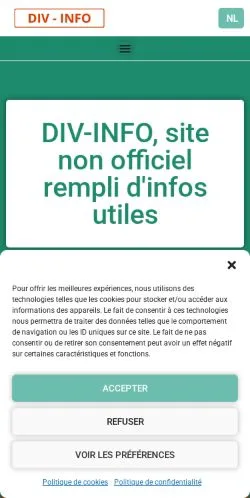 Podgląd witryny div-info, medium z kraju Belgia do artykułów sponsorowanych