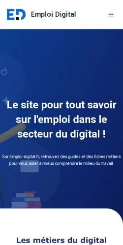 Podgląd witryny Emploi Digital, medium z kraju Francja do artykułów sponsorowanych