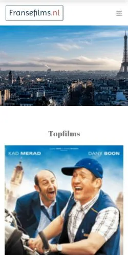 Anteprima del sito Fransefilms, media di Paesi Bassi per articoli sponsorizzati