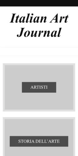 Anteprima del sito Italian Art Journal -, media di Italia per articoli sponsorizzati