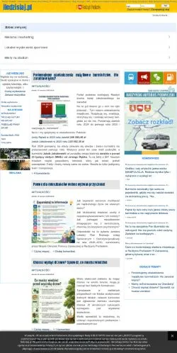 Anteprima del sito Iledzisiaj, media di Polonia per articoli sponsorizzati