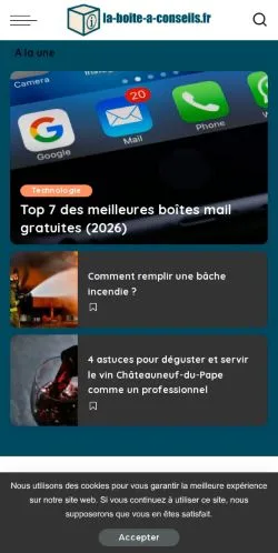 Anteprima del sito La Boîte à Conseils, media di Francia per articoli sponsorizzati