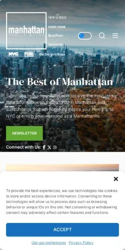 スポンサード記事向けのアメリカ合衆国メディア、Manhattan Users Guideのサイトプレビュー