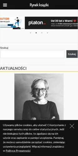 Anteprima del sito Rynek Książki, media di Polonia per articoli sponsorizzati