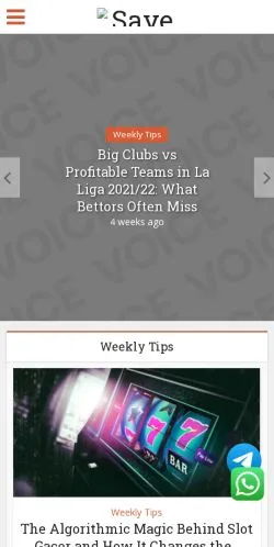 Aperçu du site SaveMoneyWeekly, média de États-Unis pour articles sponsorisés