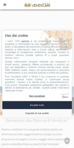 Anteprima del sito Riserva Vendicari, media di Italia per articoli sponsorizzati