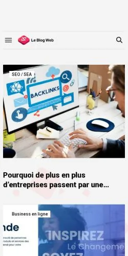 Anteprima del sito Le Blog Web, media di Francia per articoli sponsorizzati