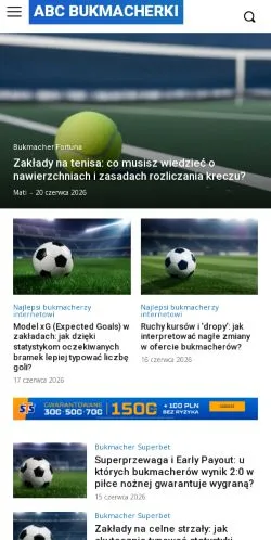 Anteprima del sito Legalni Bukmacherzy w Polsce, media di Polonia per articoli sponsorizzati