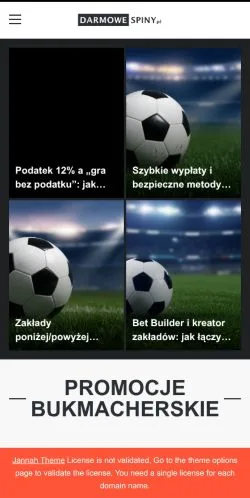 Vista previa del sitio Bukmacherzy W Polsce, medio de Polonia para artículos patrocinados