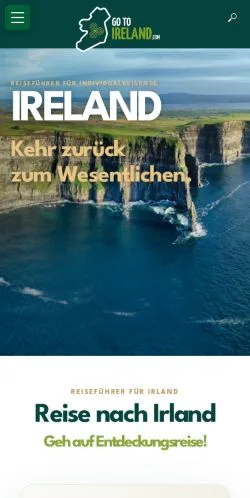 Anteprima del sito Go-to-Ireland, media di Germania per articoli sponsorizzati