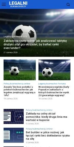 스폰서 기사용 폴란드 매체 Najlepsi Legalni Bukmacherzy 사이트 미리보기