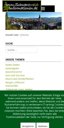 Anteprima del sito Schwarzwald, media di Germania per articoli sponsorizzati