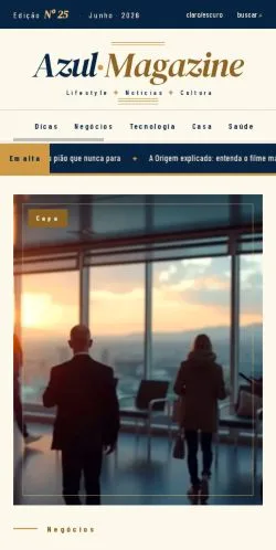 Anteprima del sito Azul Magazine, media di Brasile per articoli sponsorizzati