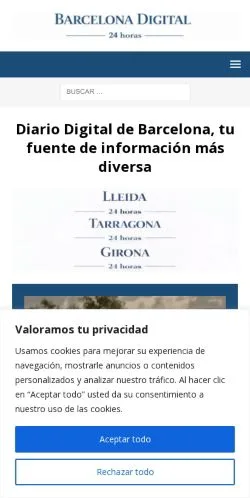 스폰서 기사용 스페인 매체 Diario digital de Barcelona 사이트 미리보기