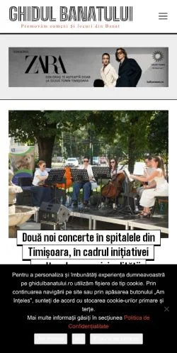 Anteprima del sito Ghidul Banatului, media di Romania per articoli sponsorizzati
