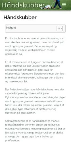 Anteprima del sito Håndskubber, media di Danimarca per articoli sponsorizzati